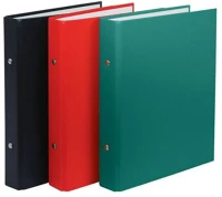 Donau COR_D3718P Gyűrűs könyv, 2 gyűrű, 30 mm, a5, pp/karton, piros kép