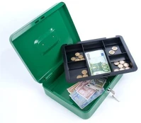Donau COR_D5231Z Pénzkazetta, 15,2x11,5x8 cm, zöld kép