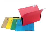 Donau COR_D7420P25 Függőmappa, oldalvédelemmel, karton, a4, piros kép