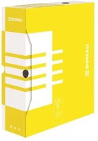 Donau COR_D7661S Archiválódoboz, a4, 100 mm, karton, citromsárga kép