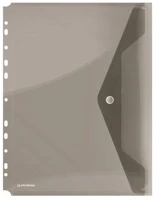 Donau COR_D8540SZ Irattartó tasak, a4, pp, patentos, lefűzhető, füstszínű kép