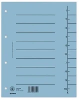 Donau COR_D8610K Regiszter, karton, a4, kék kép