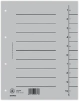 Donau COR_D8610SZ Regiszter, karton, a4, szürke kép