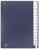 Donau COR_D8696SK Előrendező, a4, 1-31, karton, sötétkék kép