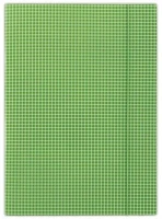 Donau COR_DFEP061 Gumis mappa, karton, a4, kockás, zöld kép