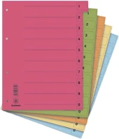 Donau D8611V Regiszter  karton  a/4 mikroperforált vegyes színű kép