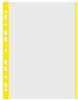 Donau U1774100PL-11 Lefűzhető genotherm  sárga éllel a/4 40 mikron víztiszta  100 db/csomag kép