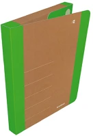 Donau U2074001FSC-06 Füzetbox  life a/4 3 cm karton tépőzárral neon zöld-barna kép