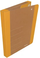 Donau U2074001FSC-12 Füzetbox  life a/4 3 cm karton tépőzárral neon narancssárga-barna kép