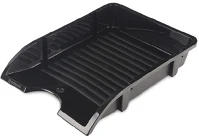 Donau U7455001PL-01 Irattartó tálca  a/4 műanyag törhetetlen fekete kép