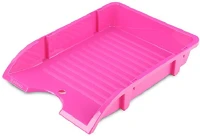 Donau U7455001PL-30 Irattartó tálca  a/4 műanyag törhetetlen rózsaszín kép