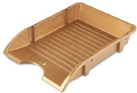 Donau U7455001PL-35 Irattartó tálca  a/4 műanyag törhetetlen arany kép