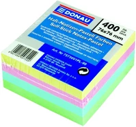 Donau U7573001PL-99 Öntapadó jegyzettömb  76x76 mm 400 lap vegyes pasztell színek kép