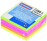 Donau U7575001PL-99 Öntapadó jegyzettömb  50x50 mm 250 lap vegyes neon színek kép
