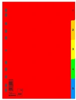 Donau U7708095PL-99 Regiszter  műanyag a/4 1-5 részes színes kép