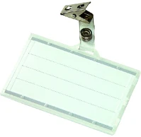Donau U8346001PL-00 Azonosítókártya tartó  88x55 mm csipeszes pp átlátszó kép