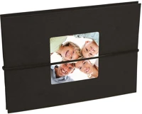 Dörr D850610 Fotóalbum, leporelló, ablakos, 24db 10x15, fekete kép