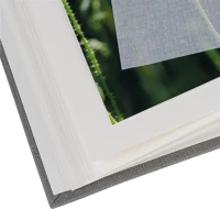 Dörr D880311 Fotóalbum, ablakos, beragasztós, 34x34cm, 20lap/40oldal, szürke kép