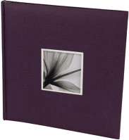 Dörr D880314 Fotóalbum, ablakos, beragasztós, 34x34cm, 20lap/40oldal, lila kép