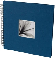 Dörr D880352 fotóalbum, spirálos, ablakos, beragasztós, unitex, 34x34cm, 20lap/40oldal kép