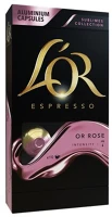 Douwe egberts L'OR L'or sublimes or rose nespresso kompatibilis 10 db kávékapszula kép