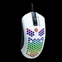 Dragon war ELE-G25-WH Phoenix honeycomb gamer mouse white kép