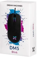 Dream machines DM5_BLINK Egér gamer - dm5 blink (optikai szenzor: pixart 3389, rgb, 400-16000 dpi, 8 gomb, 1000 hz) kép
