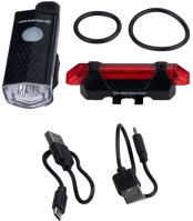 Dunlop 33473758 , kerékpár lámpa szett led, tölthető kép