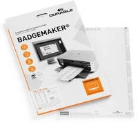 Durable 145502 Betétlap, 54x90 mm, fehér kép