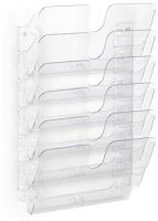 Durable 1700014401 Prospektustartó  flexiplus, 6 rekeszes fekvő átlátszó kép