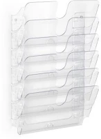 Durable 1700014401 Prospektustartó a4,  flexiplus 6 fekvő, áttetsző kép