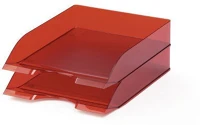 Durable 1701672003 Irattálca  basic, áttetsző piros kép