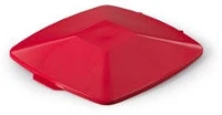 Durable 1801621080 Hulladékgyűjtő-tető  durabin 40l négyzet piros kép
