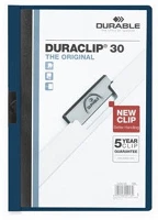 Durable 220007 Clip-mappa  duraclip a/4 30 lapig sötétkék kép