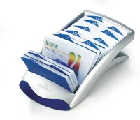 Durable 241323 Durable fekvő ezüst névjegykártyatartó kép