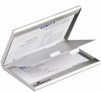 Durable 243323 Névjegykártyatartó  90x55 mm alumínium kétrészes ezüst kép