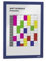 Durable 489907 Durable Duraframe A4 1db/csomag sötétkék infokeret kép