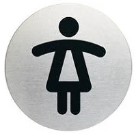 Durable 490423 Tájékoztatótábla  picto 83 mm női wc kép