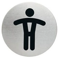 Durable 490523 Tájékoztatótábla  picto 83 mm férfi wc kép