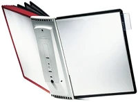 Durable 563100 Bemutatótábla-tartó  sherpa fali 10 db-os táblával (5 piros + 5 fekete panellel) kép