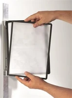 Durable 591401 bemutatótábla tartó, fali, mágneses, 5 db bemutatótáblával, durable kép