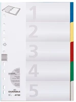 Durable A/4 5 Infókeret a4, 5 db/csomag,  duraframe® magnetic narancssárga kép