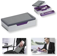 Durable 761212 Rendszereződoboz  varicolor 122x62x235 mm szürke-lila kép