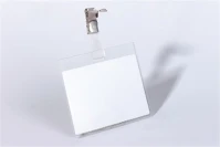 Durable 800319 Névkitűző  90x60 mm forgatható fémcsipesszel fekvő kép