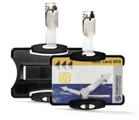 Durable 811801 Névkitűző  85x54 mm biztonsági kártyához fekete kép