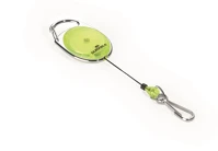Durable 832704 Névjegykártyatartó kihúzható karabineres,  with snap hook sárga kép