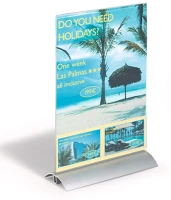 Durable 858919 Prospektustartó  a/4 álló átlátszó kép