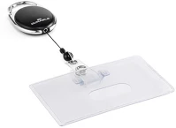 Durable 890701 Azonosítókártya tartó  karabineres kihúzható 1 kártyához fekete kép