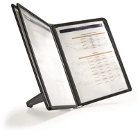 Durable COR_DB554001 Bemutatótábla tartó, asztali, 5 db bemutatótáblával,  