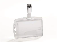 Durable COR_DB800519 Azonosítókártya-tartó, akril, zárt, csíptetővel, kép